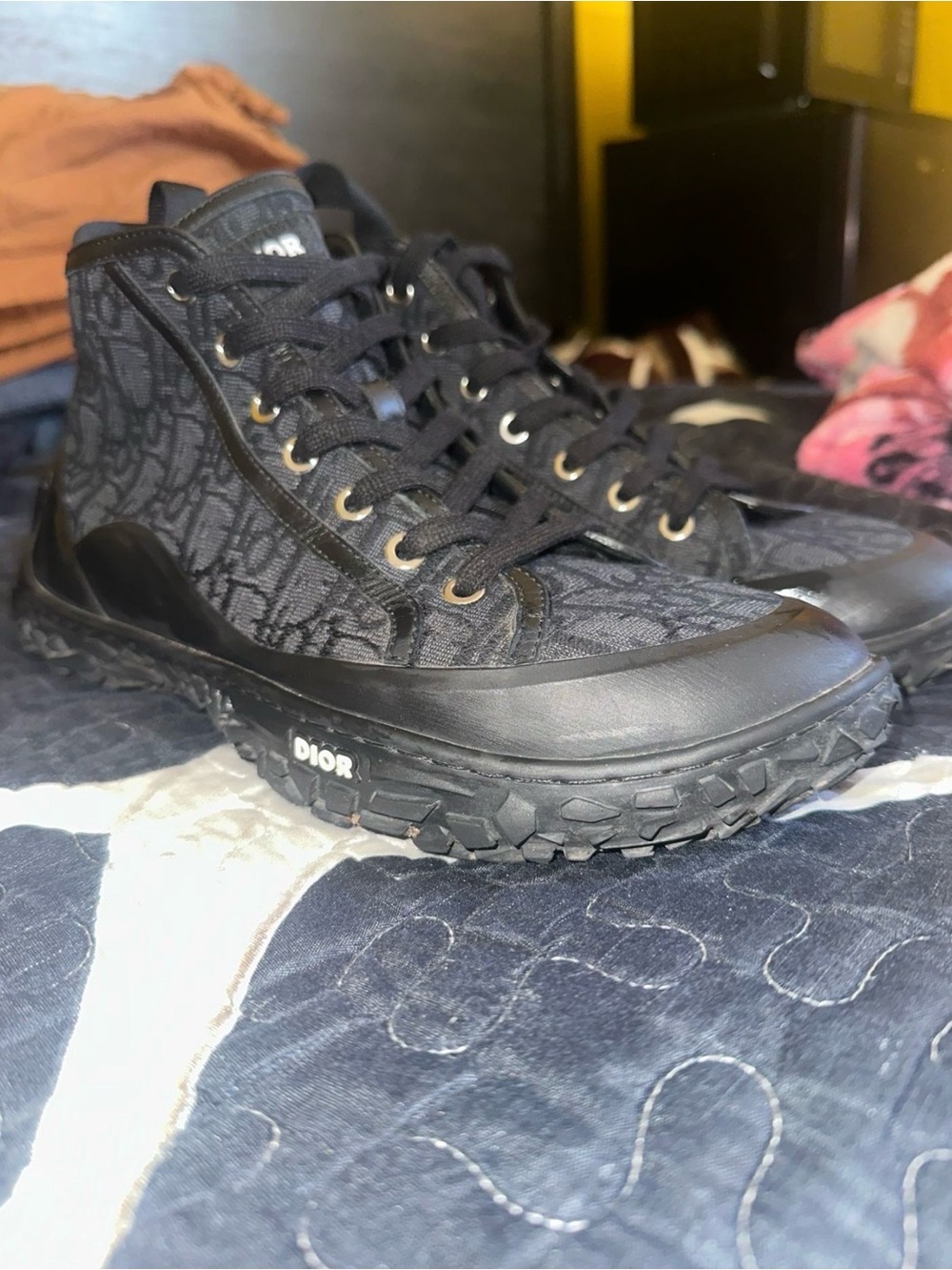 Dior B28 Ankle Boot Oblique - Black - Picture 3 of 4